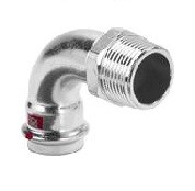 Угол 90° с наружной резьбой  54 х 2" оцинкованная сталь (Prestabo) серия 1114